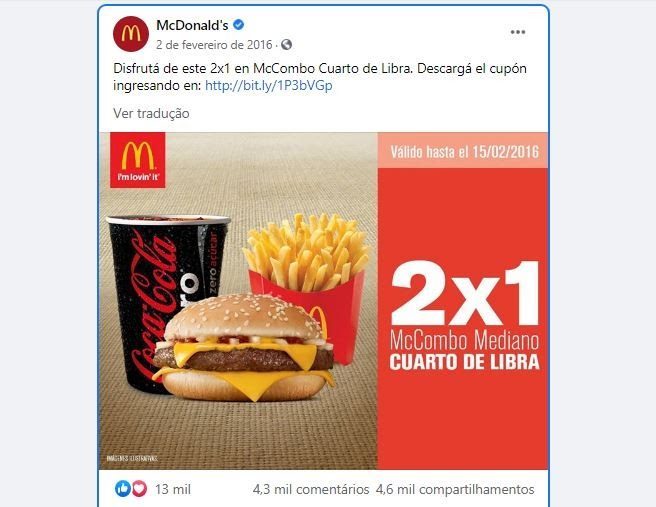Cupon De McDonald’s